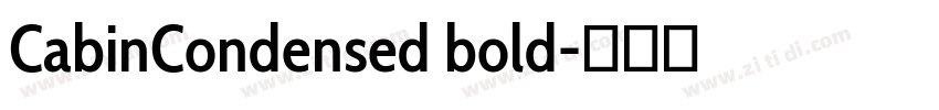 CabinCondensed bold字体转换